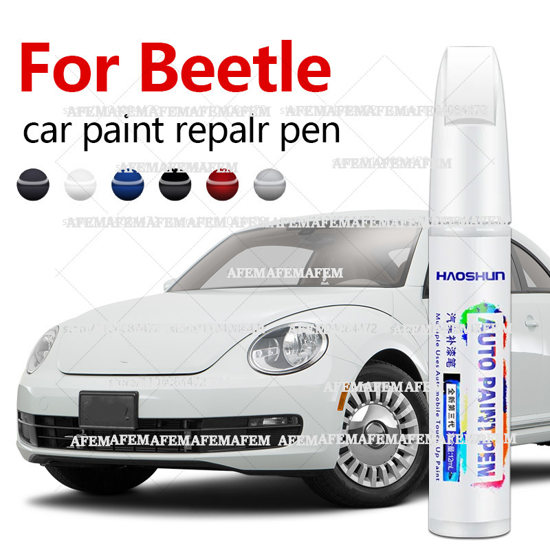 Paint Model Kit - 車のペイント修理ペン 1938-2019 フォルクスワーゲンビートルペイント傷修復アクセサリー黒 LC9X グレー LD7X